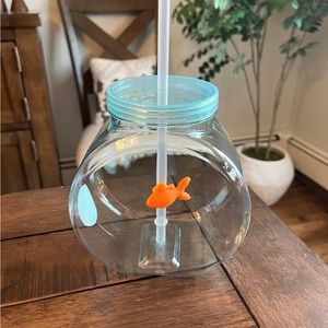 Target FishBowl Cup Bullseye Playground TikTok Goldfish Lid Straw Drinkware